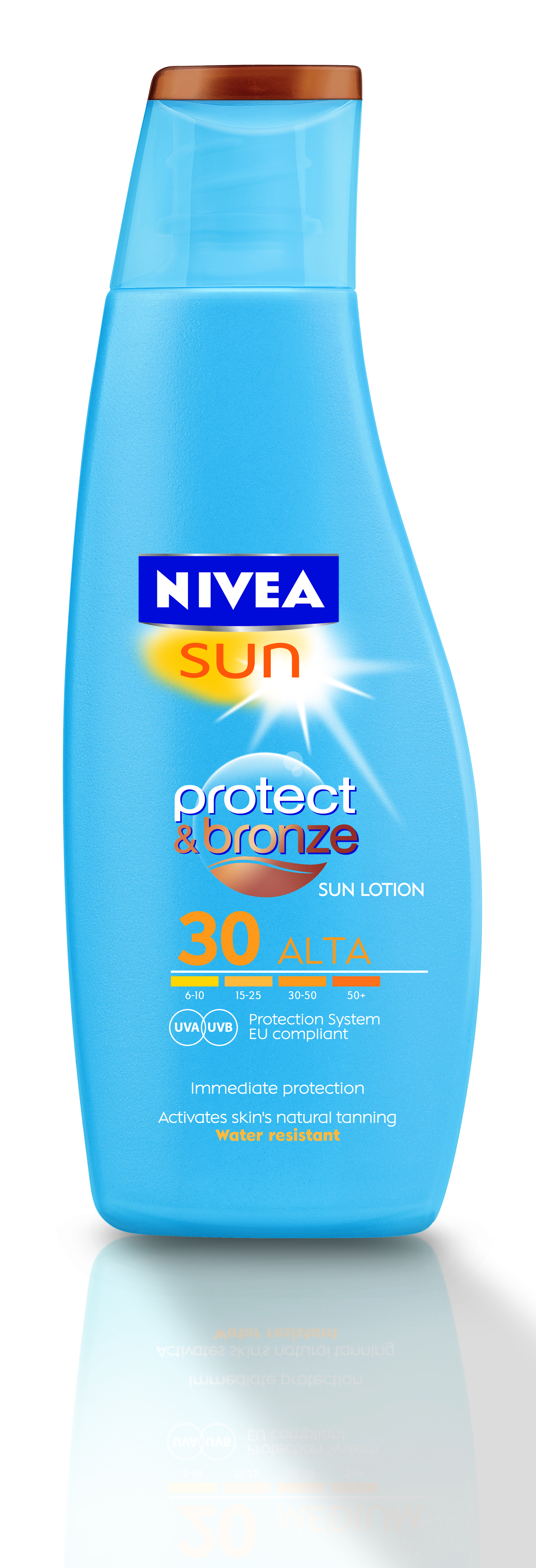 NIVEA SUN PROTECT & BRONZE LOTION SPF 20 200ml Height: 17,9cm