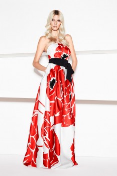 Escada-Spring-2014-Collection-red-floral-gown-